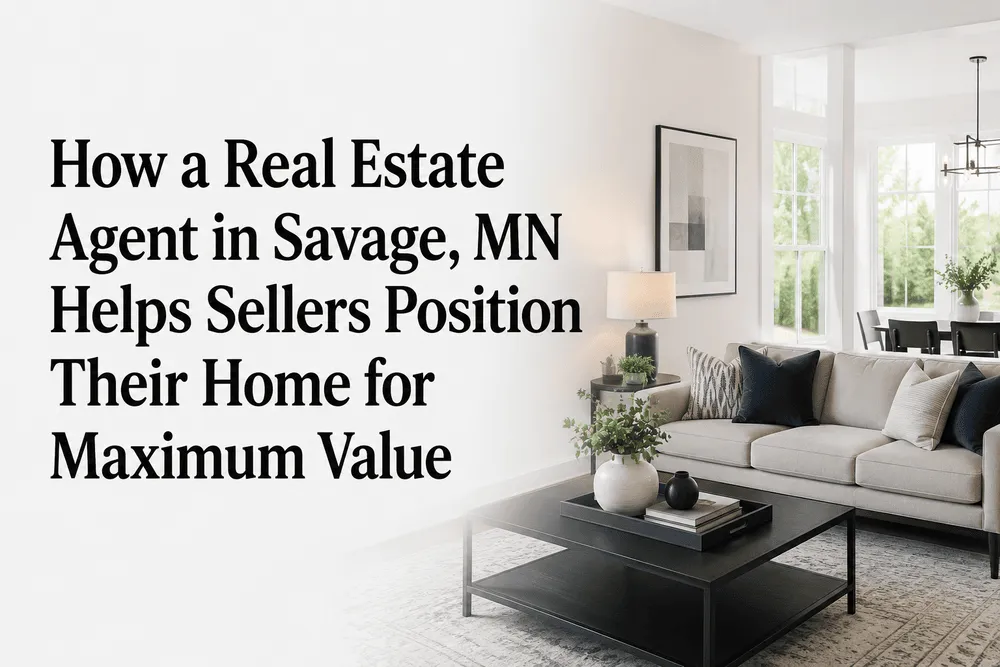 How a Real Estate Agent in Savage, MN Helps Sellers Position Their Home for Maximum Value