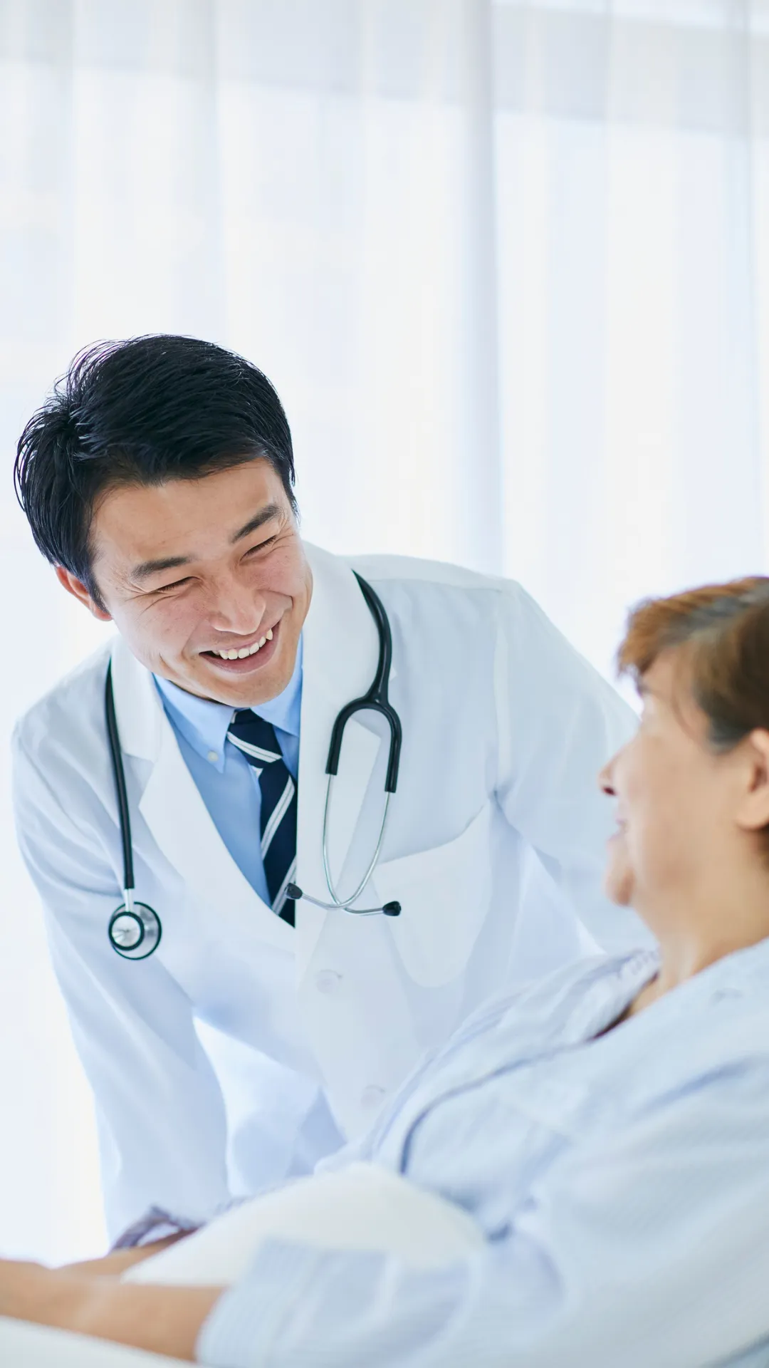 Doctor treating patient