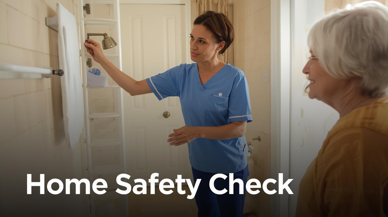 Home safety evaluation image showing fall-risk inspection – Home Safety Check category – Southern Steps.
