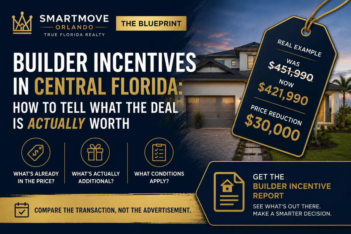 Central Florida new-construction home with $30K builder incentive analysis