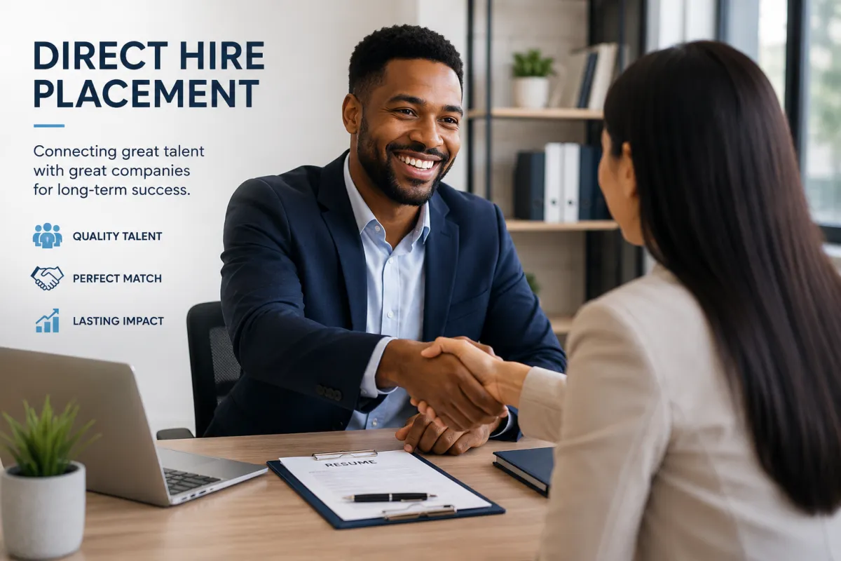 Recruiter matching qualified candidates with employers