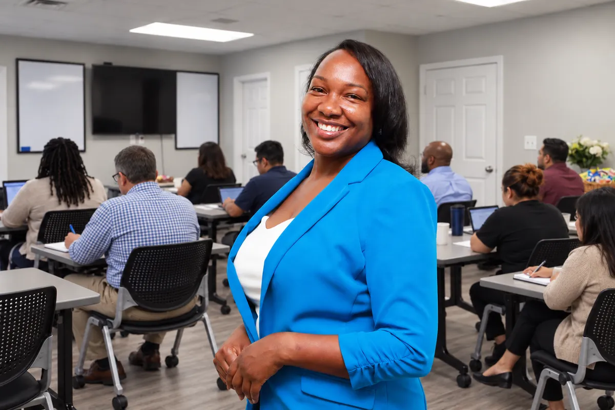 Ministry and nonprofit staff in a training session