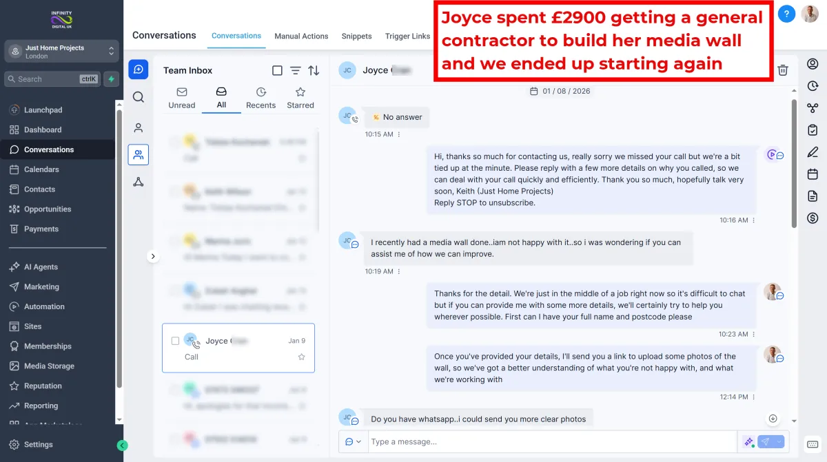 Media Walls Southampton by Just Media Walls - Joyce £2900 Costly Mistake