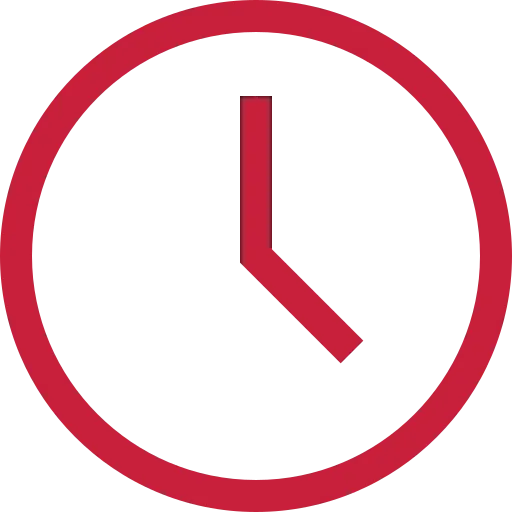 Clock icon symbolising JF Roofers' prompt response time, ensuring quick and efficient service for all roofing needs.