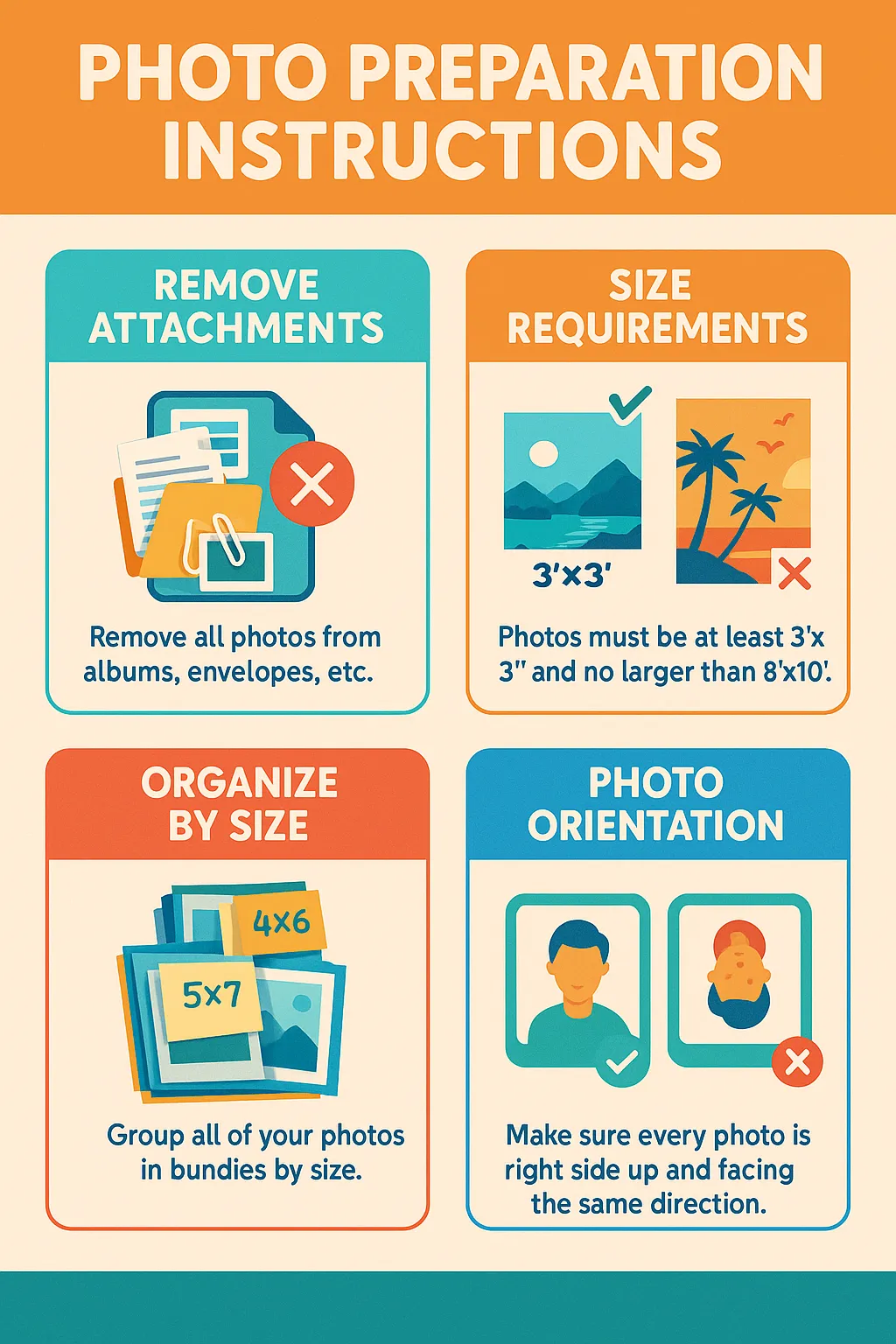 Photo Preparation Instructions