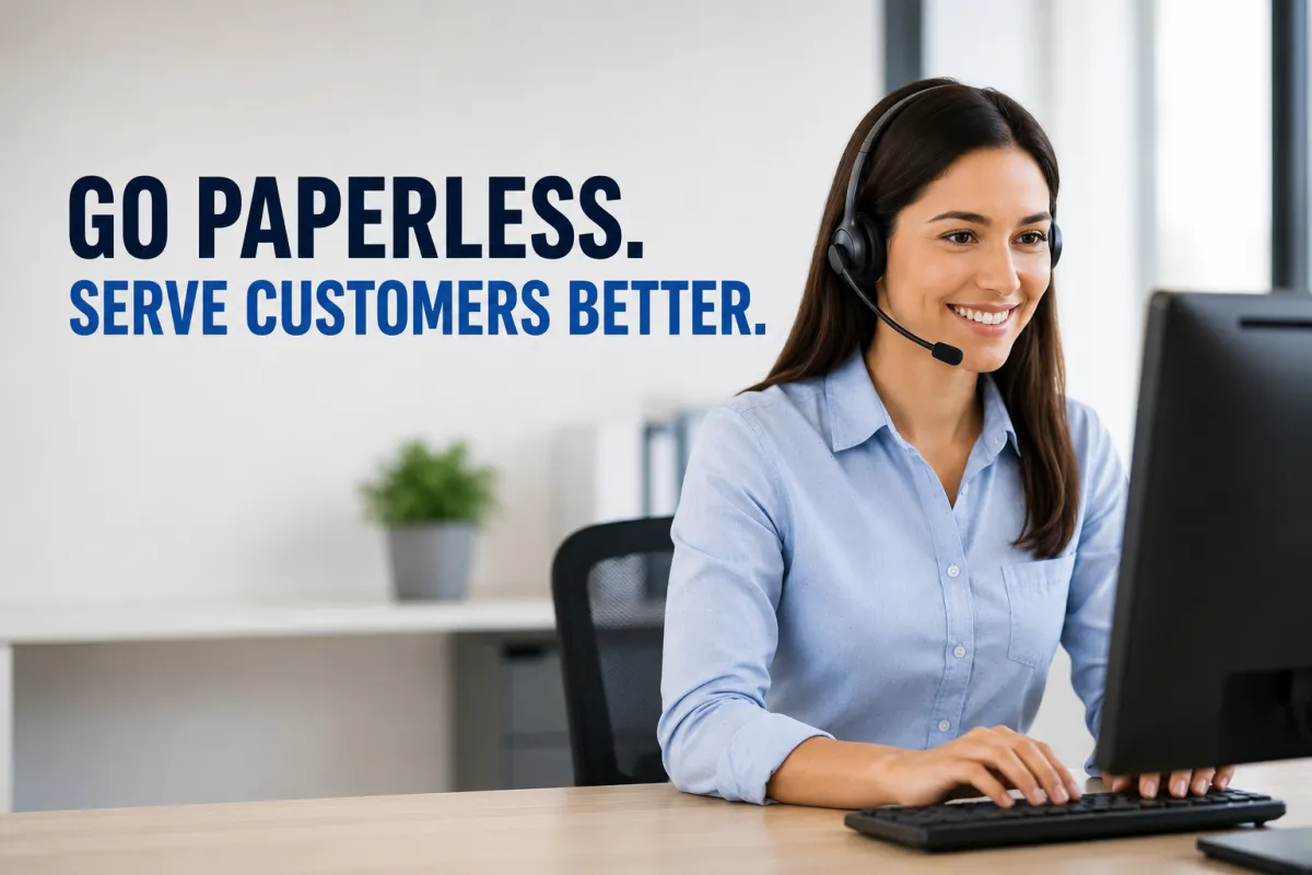 Why Going Paperless Improves Customer Service Faster Than Most Businesses Expect