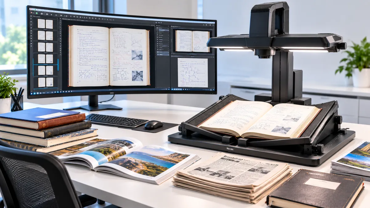 Lab Notebook Scanning, Book Scanning