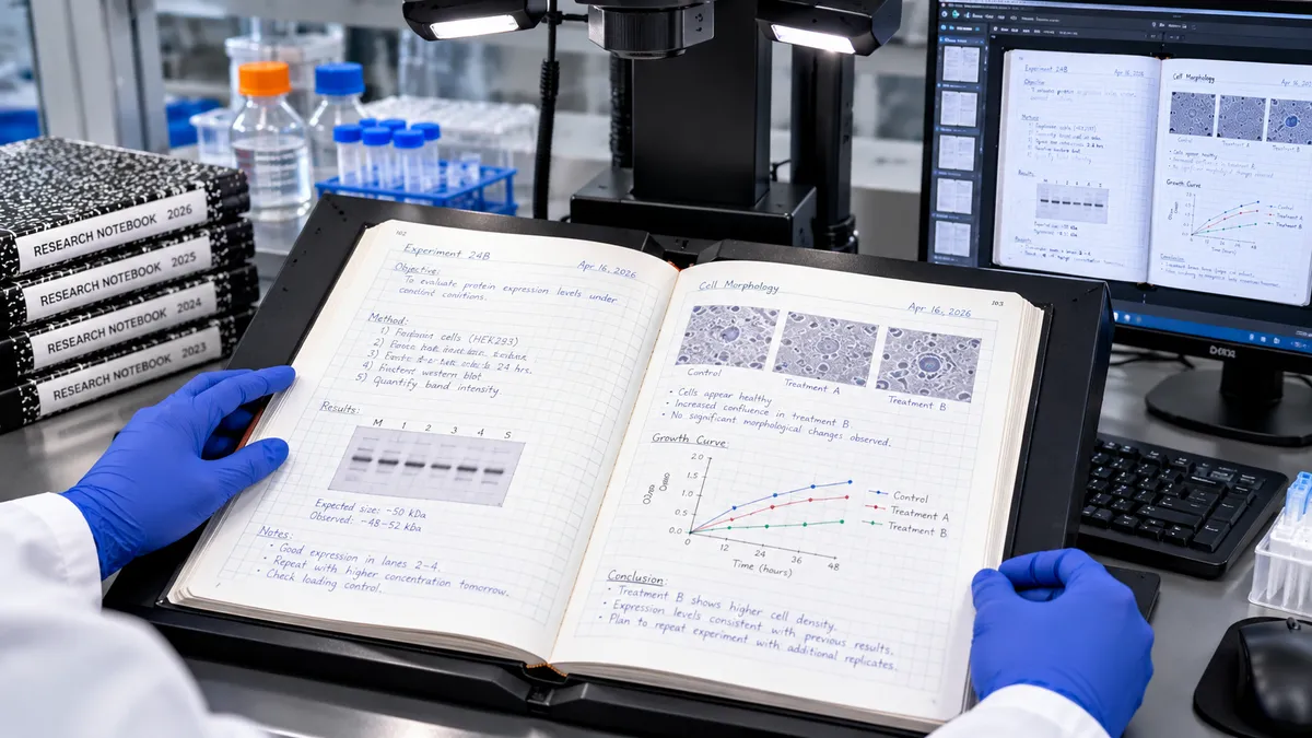 Non-destructive scanning of bound laboratory notebooks and scientific research records