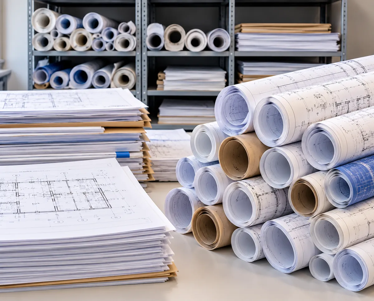 Large Format Drawing and Blueprint scanning