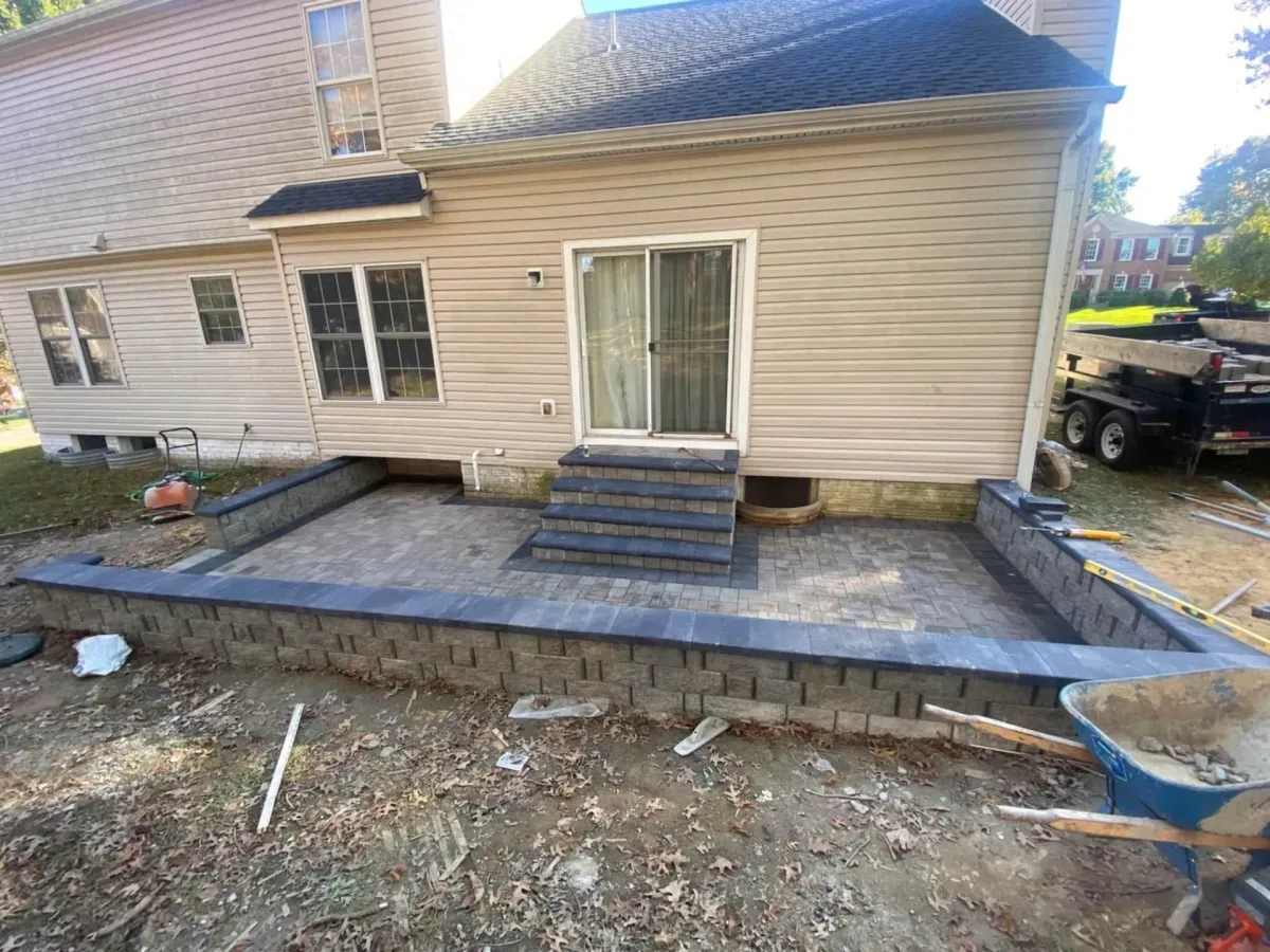 Delaware County Concrete builds and installs Patio