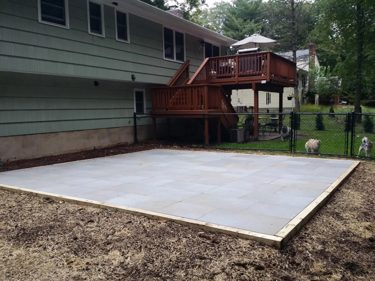 Delaware County Concrete builds and installs Patio