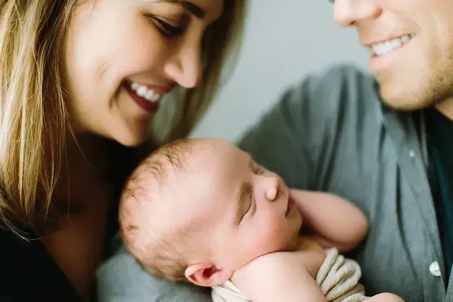 Newborn baby featured on the Modesto Birth & Beyond client testimonials page
