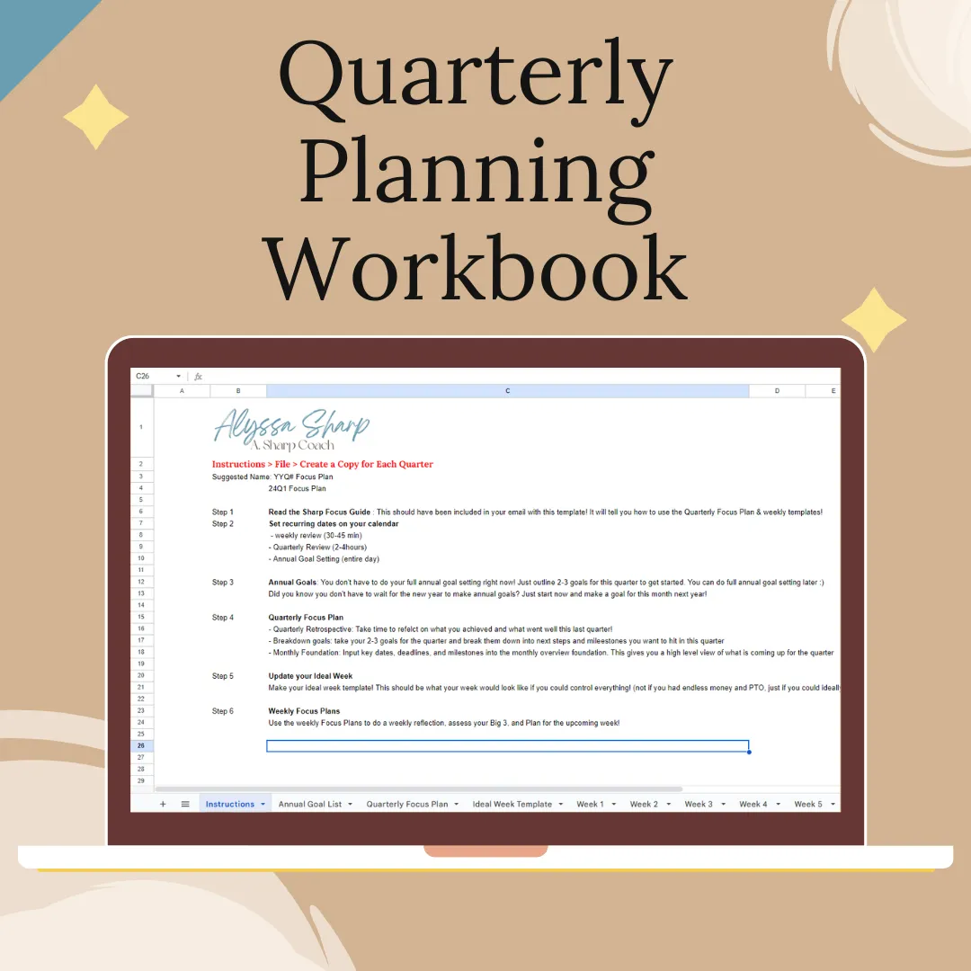 Project Management Quarterly focus plan 