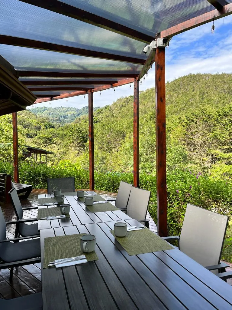 Veranda with mountain view
