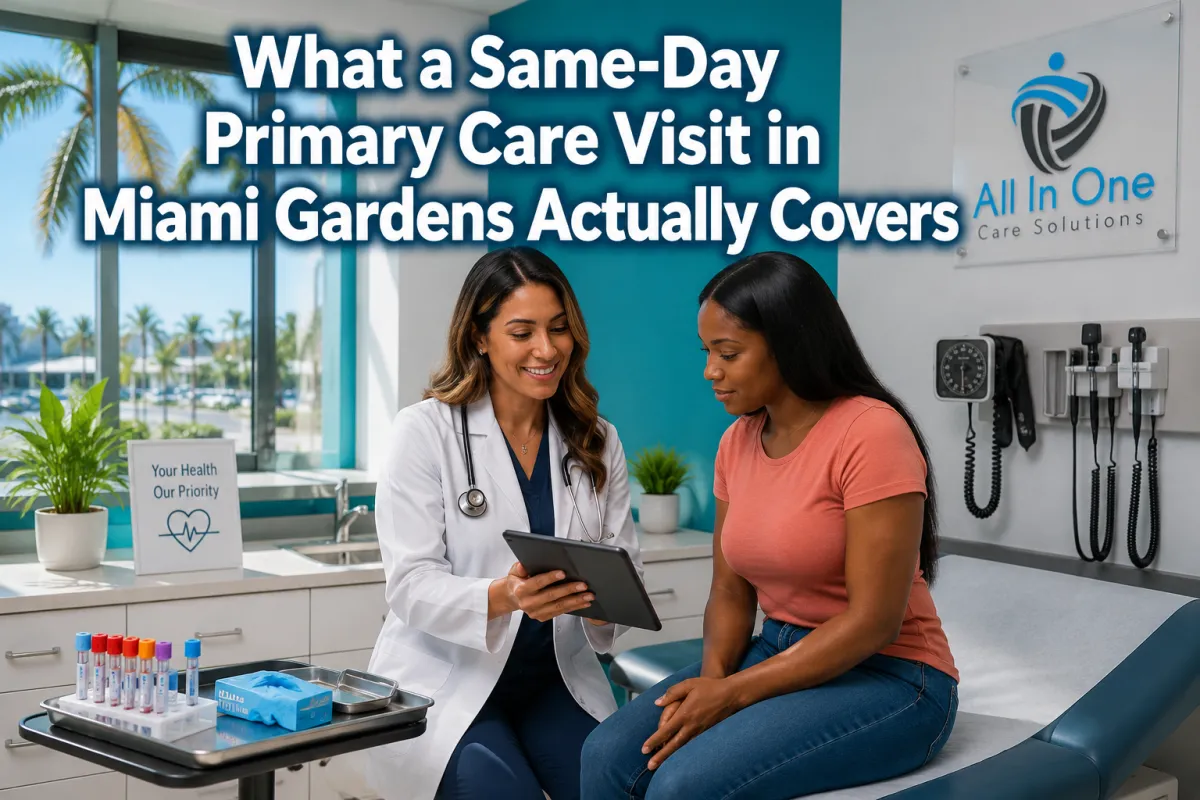  What a Same-Day Primary Care Visit in Miami Gardens Actually Covers