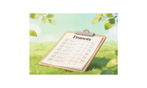 Fresh, organized finances for landowners, symbolizing a clean spring reset, clear money decisions, and renewed confidence about rural property.