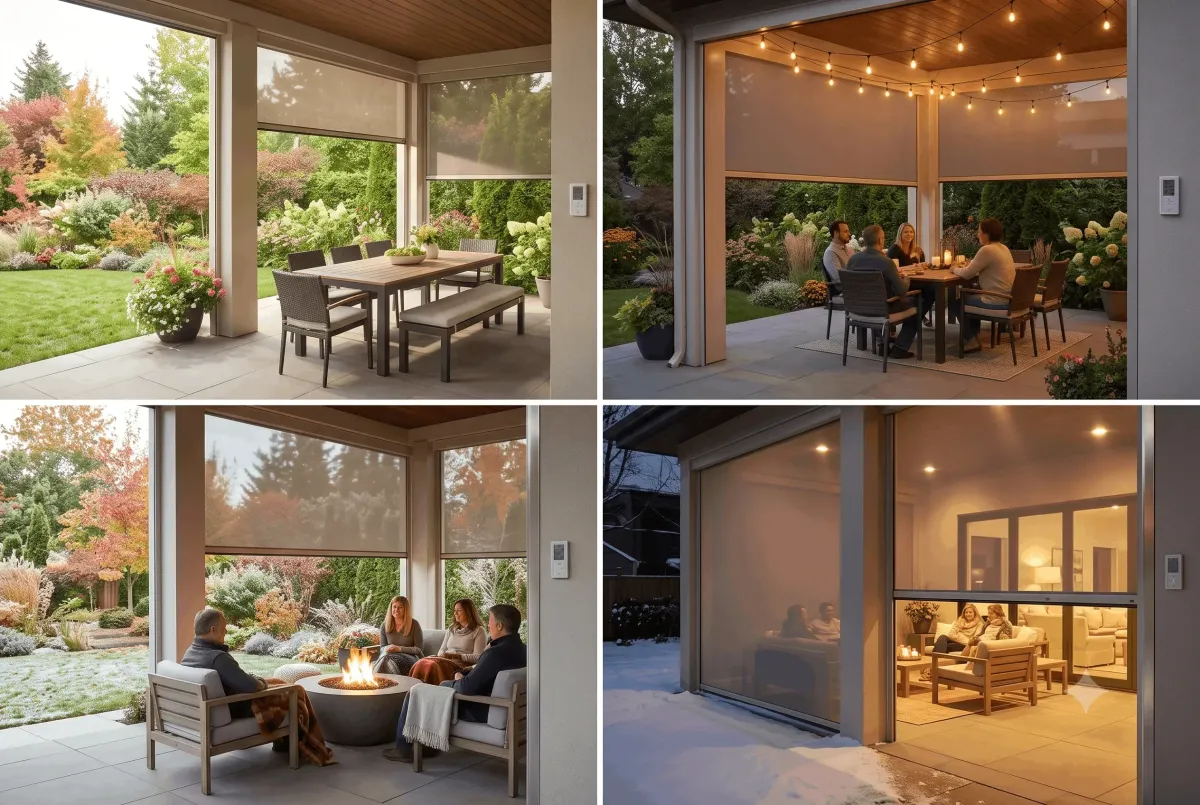 How Motorized Screens Turn a Seasonal Patio Into a Year-Round Outdoor Room