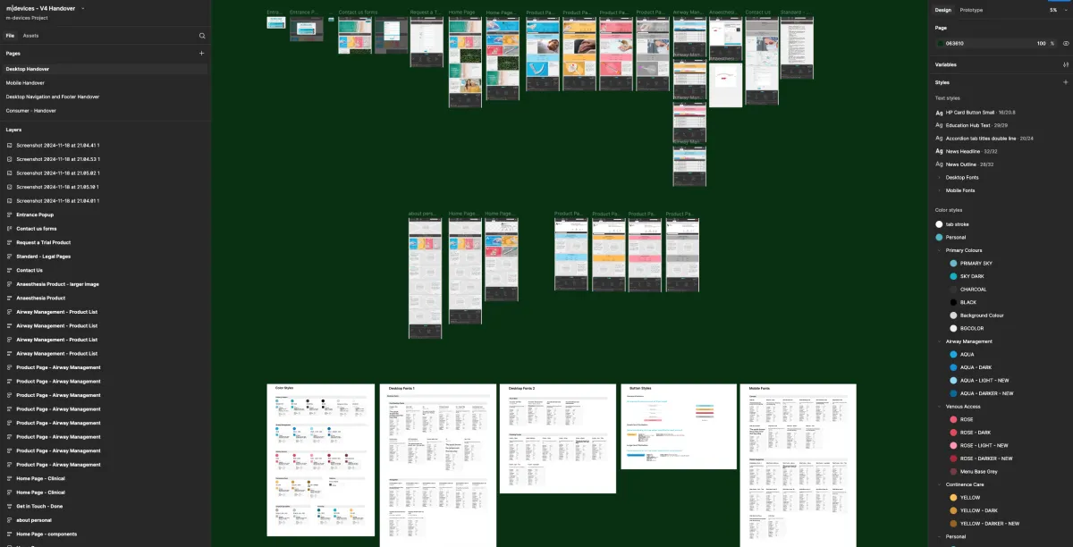 Figma Designs for mdevices