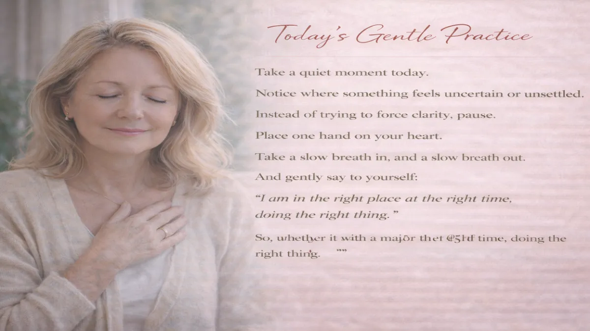 Day 100: You Are in the Right Place at the Right Time