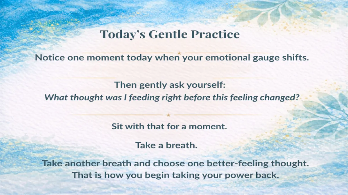 Day 198: Your Feelings Are the Gauge