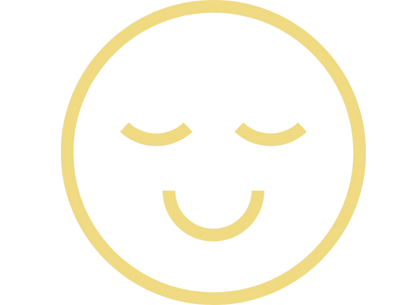 satisfied, peaceful emoji symbol