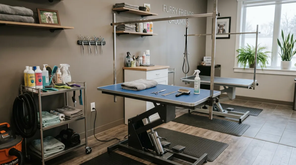 Empty Grooming Station