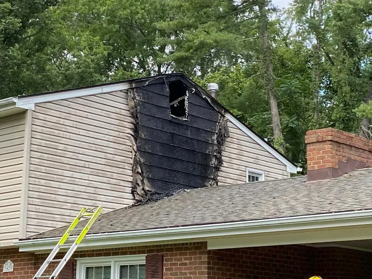 house fire from attic fan