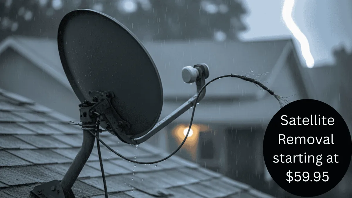 Picture of a dish in a storm
