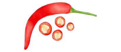 36 Juicy Questions To Spice Things Up card with red pepper illustration for passionate couples and dating