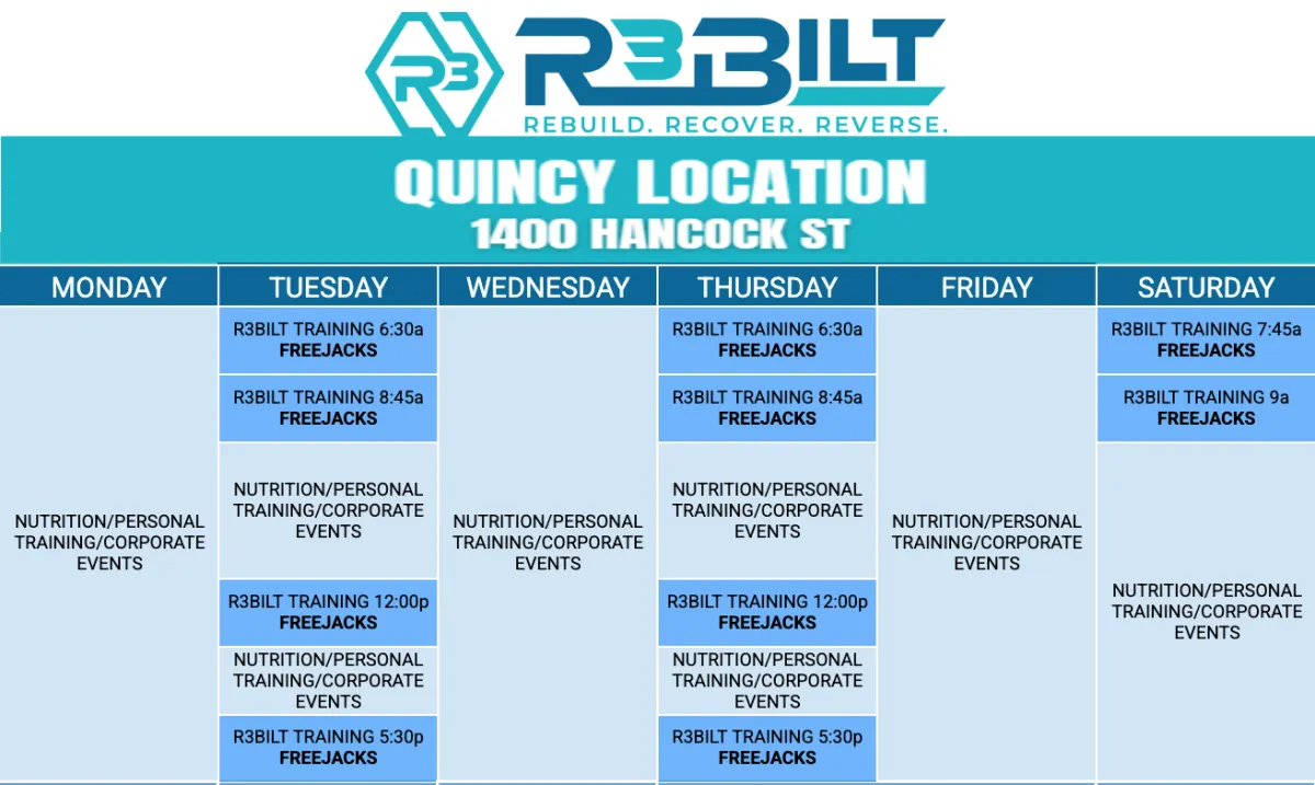 small-group training schedule