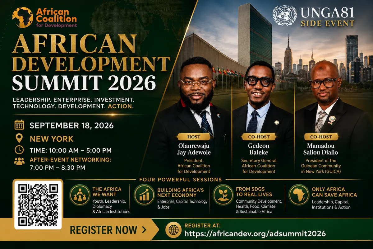 AFRICAN DEVELOPMENT SUMMIT 2026 ANNOUNCES 24-MEMBER GLOBAL SPEAKER LINEUP FOR HIGH-LEVEL PAN-AFRICAN GATHERING