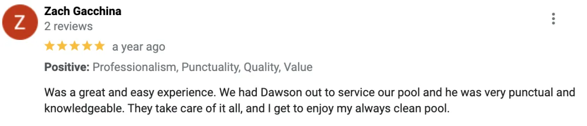 swimming pool service