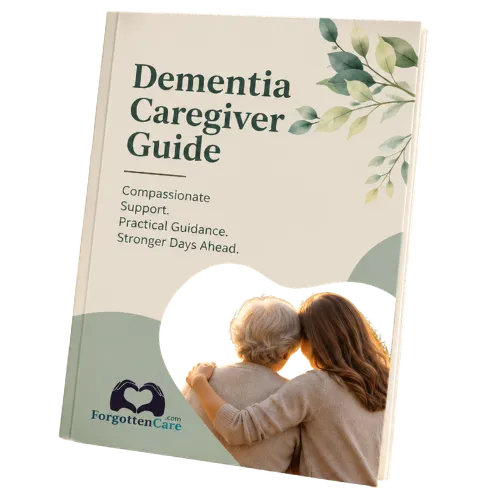 Forgotten Care Dementia Caregiver Guide cover mockup