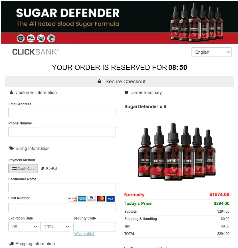 Sugar Defender  order now