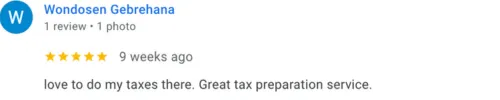 Taxshield service Ypsi Google review English