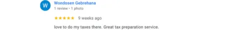 Taxshield service Ypsi Google review