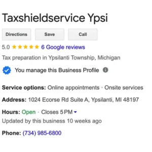 Tax shield service Ypsi tax preparation and refund advances reviews