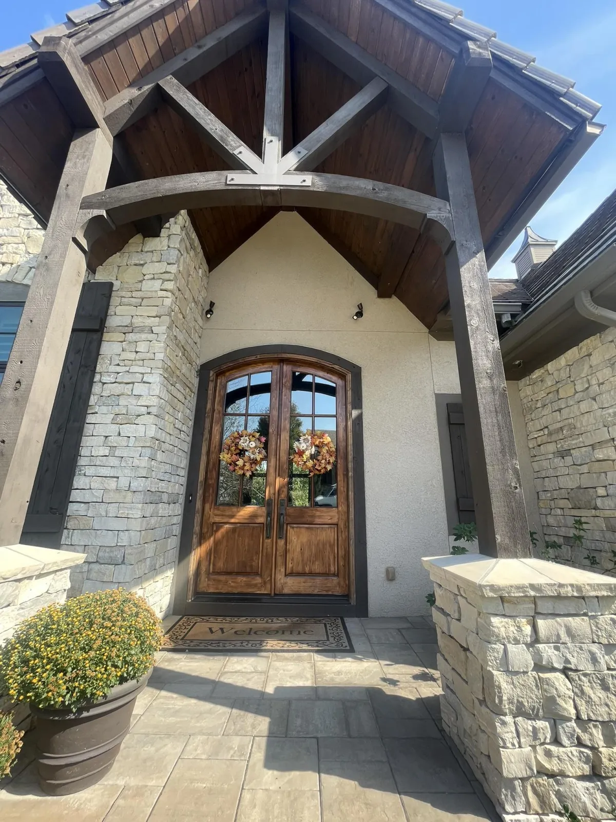 Exterior paint project for a home in Overland Park, KS