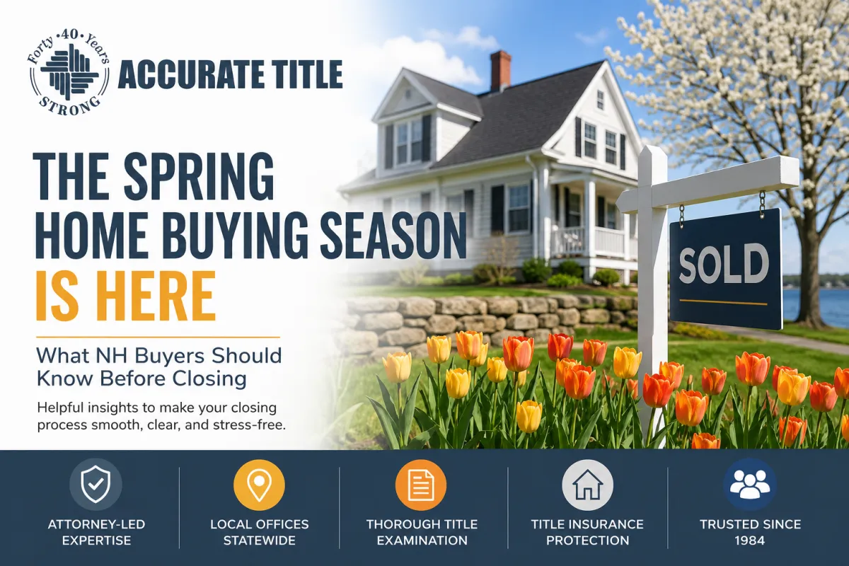The Spring Home Buying Season Is Here: What NH Buyers Should Know Before Closing