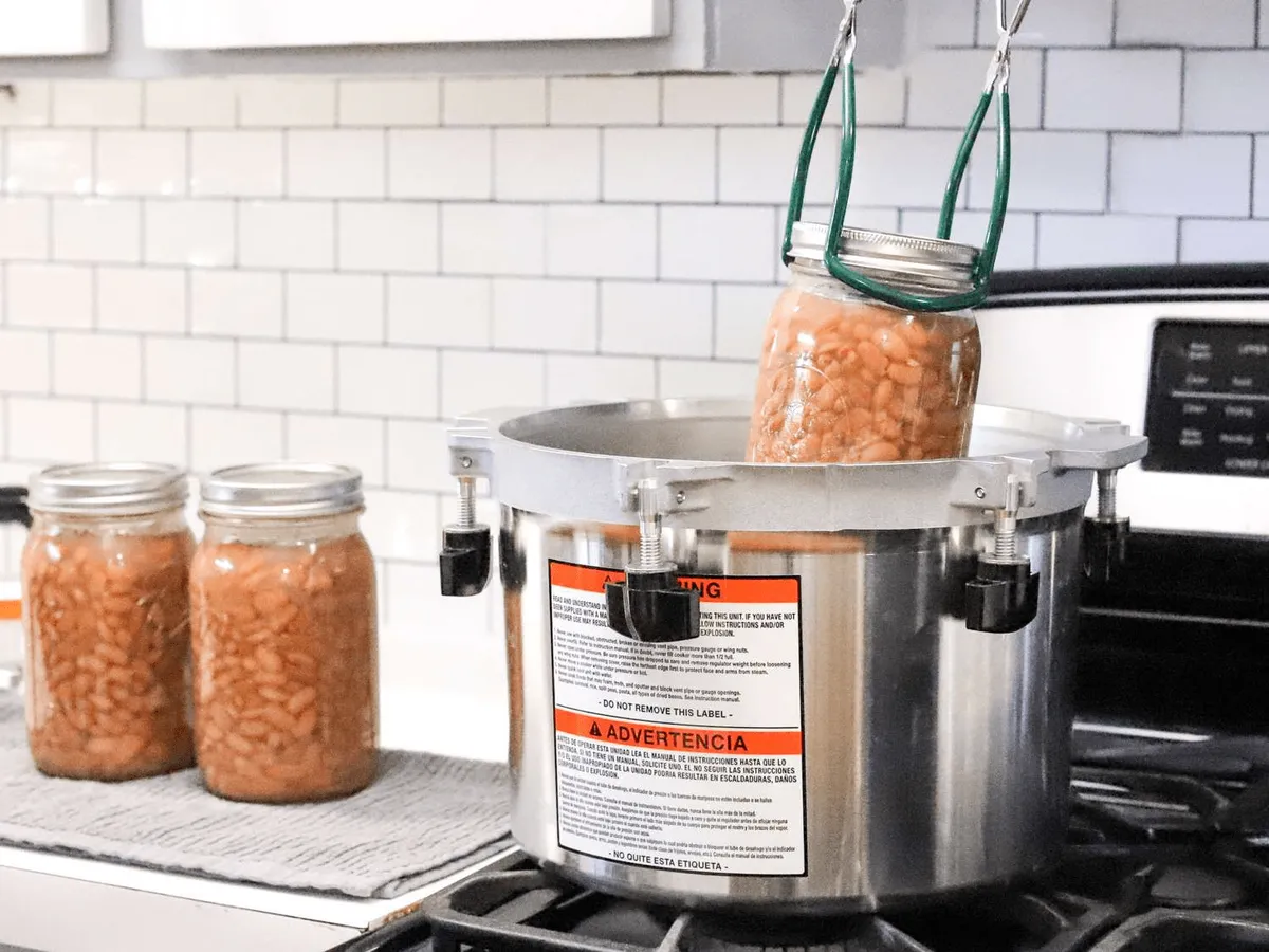 food in pressure cooker