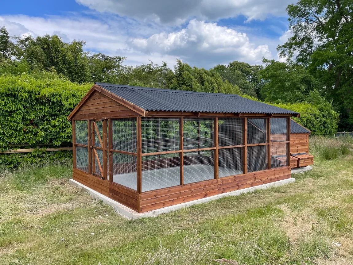 chicken coop and run