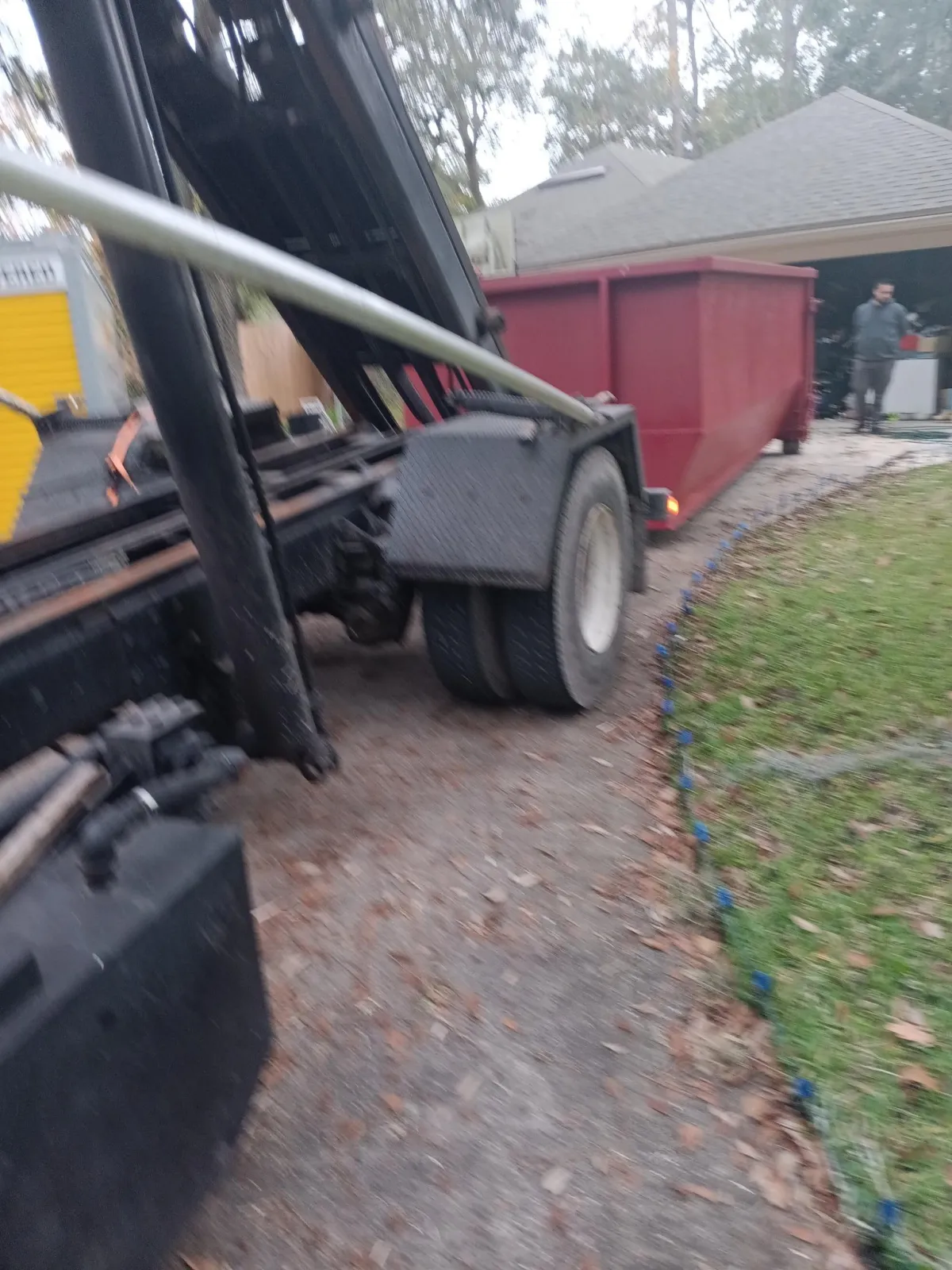 Safe Driveway Placement Dumpster Rentals
