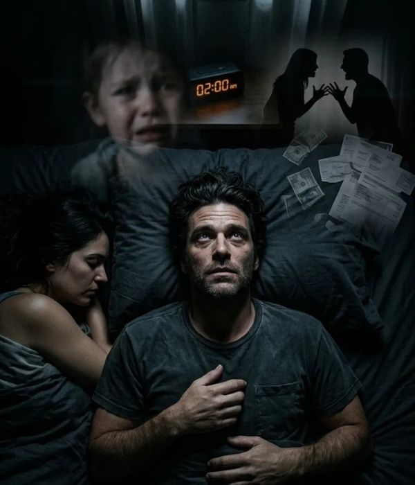 Father and teenage son in golden hour light representing real connection and family responsibility