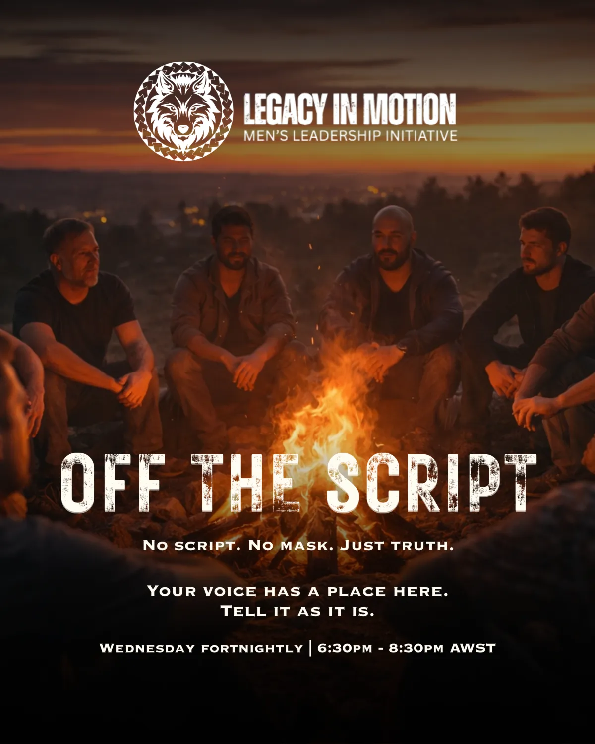 Fortnightly Men's Online Gathering (OFF THE SCRIPT)