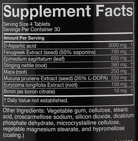 nugenix label