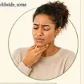 Woman experiencing allergy