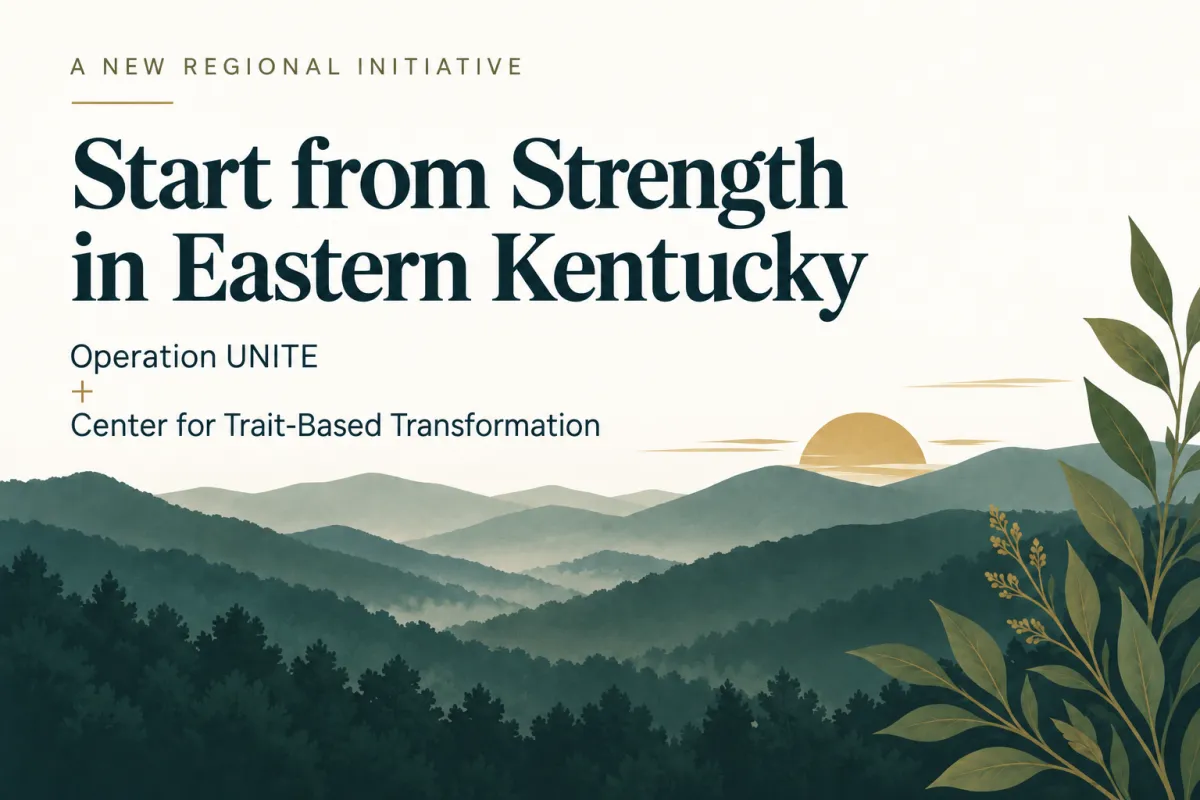 Operation UNITE and Center for Trait-Based Transformation Announce Regional Trait-Based Prevention Initiative