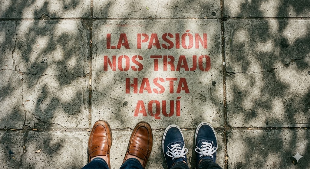 two person standing on gray tile paving