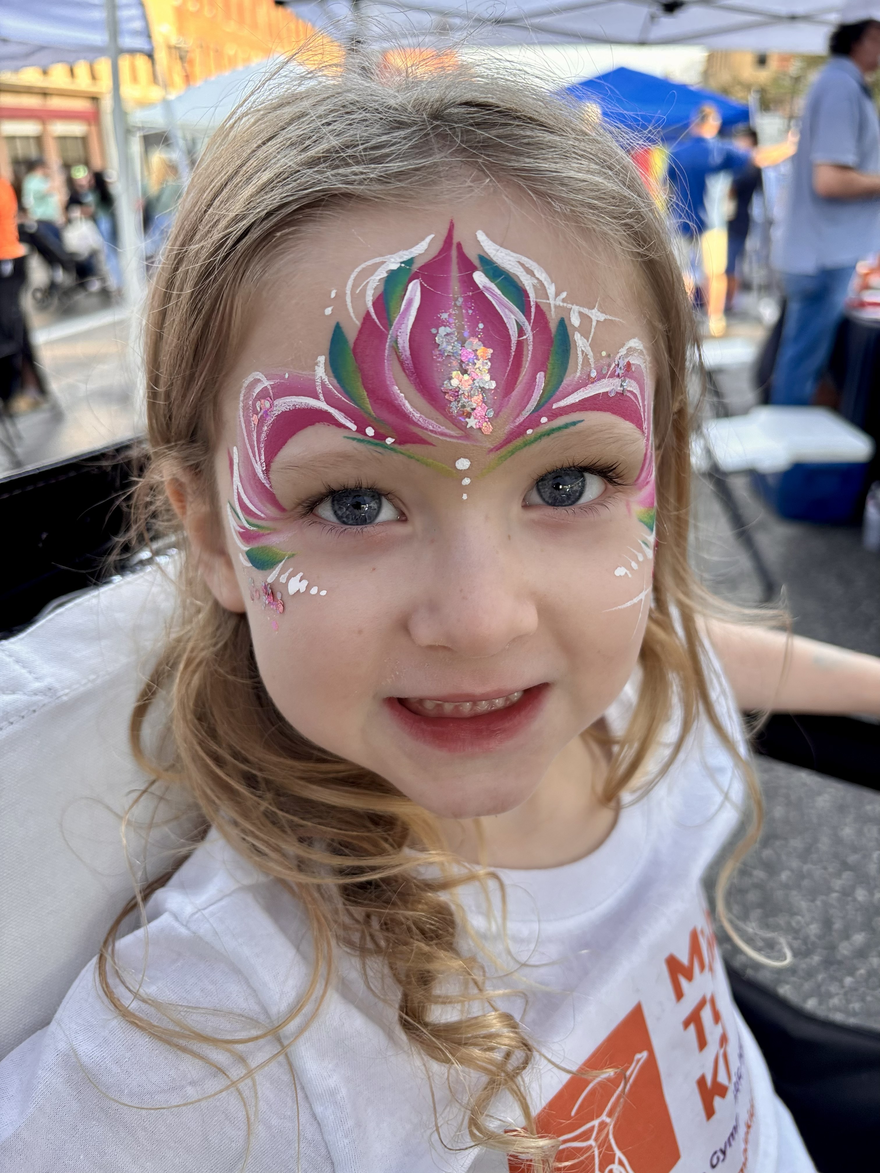 princess crown face painting by aria face art 