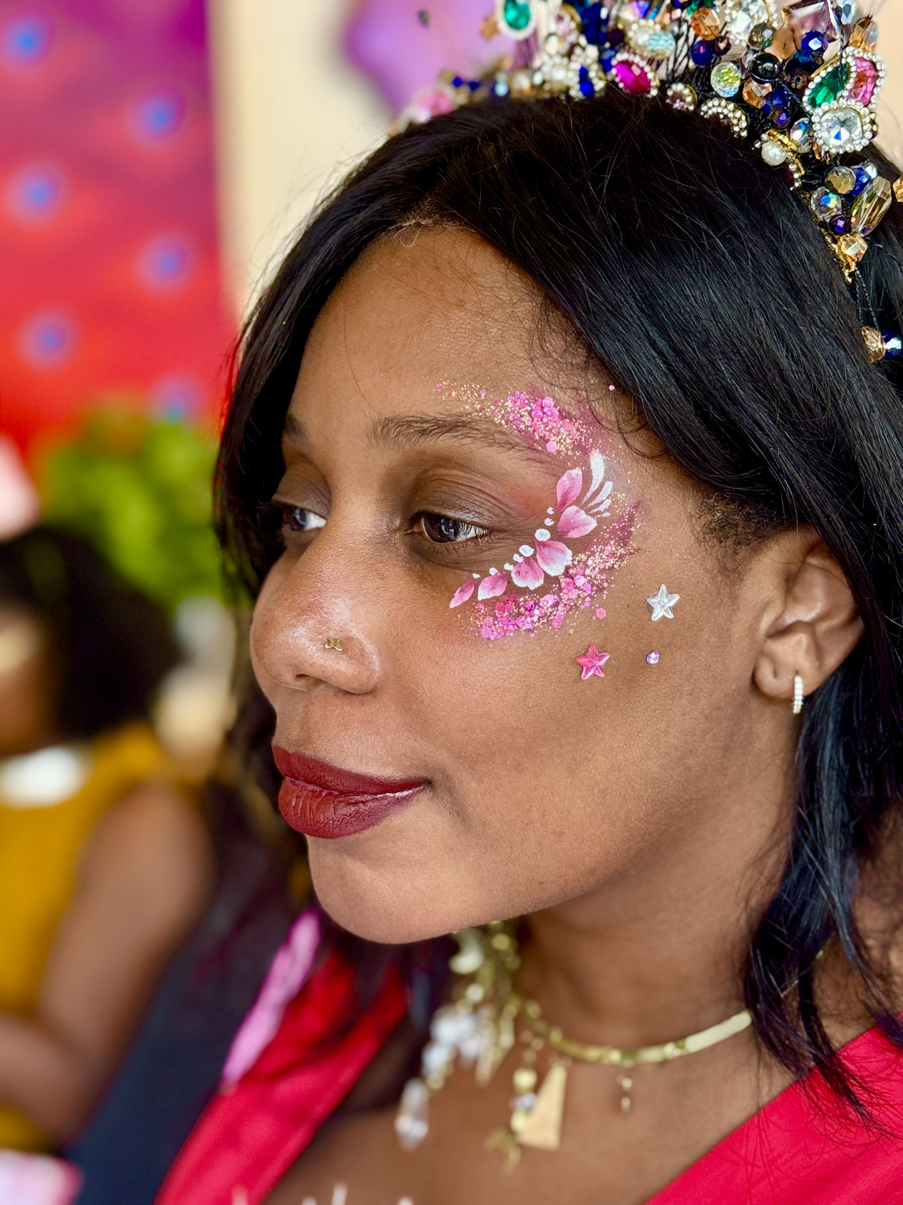 Elegant glitter and glam designs by talented artists for upscale events.